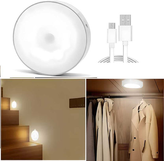 Motion Sensor Light for Home with USB Charging Wireless Self Adhesive LED Night Light