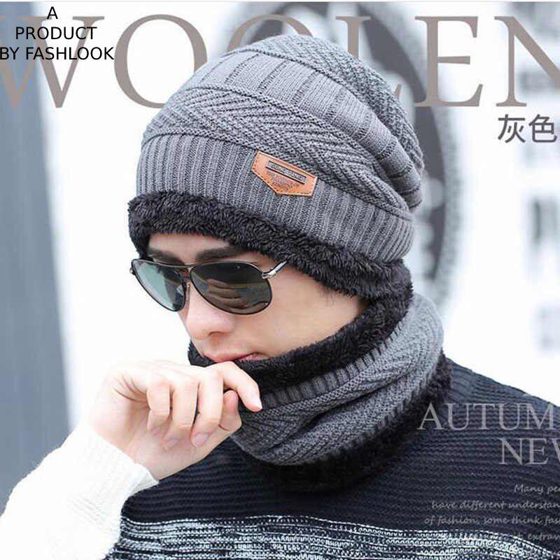 Men Woolen Cap with Face Cover